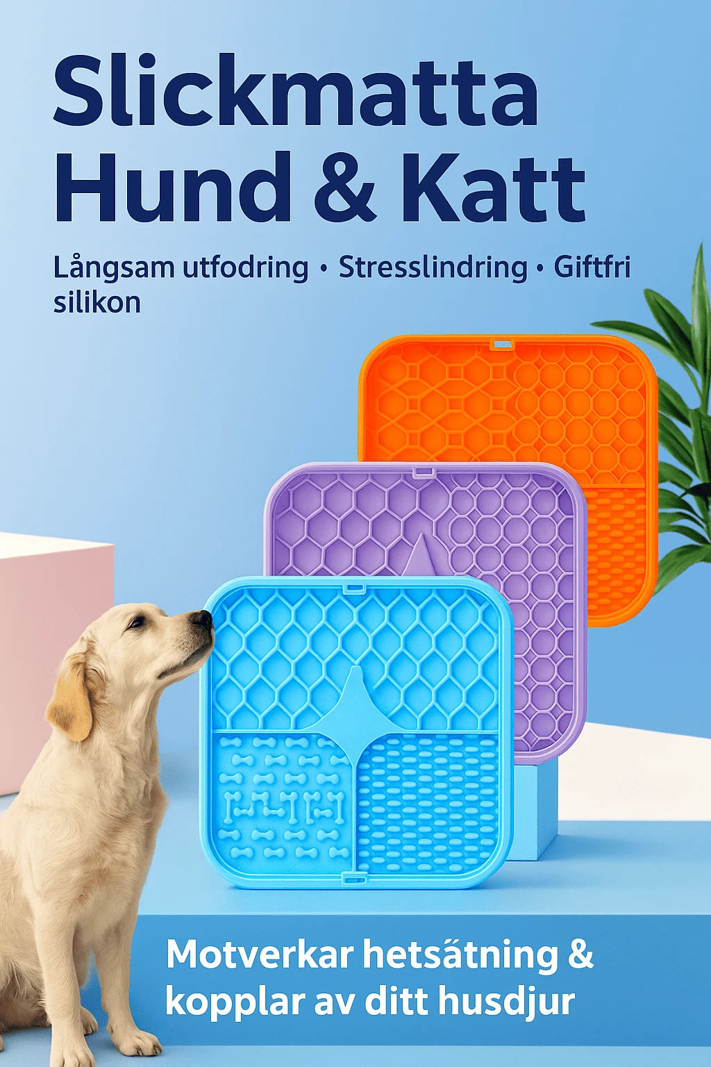 Lickmatta för Hund & Katt
