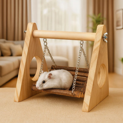 Hänggunga i Trä för Hamster & Smådjur