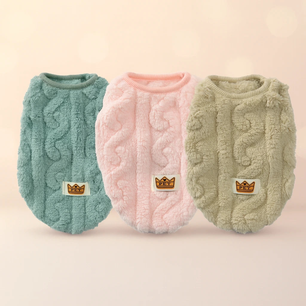 Varm Fleeceväst för Katt & Liten Hund