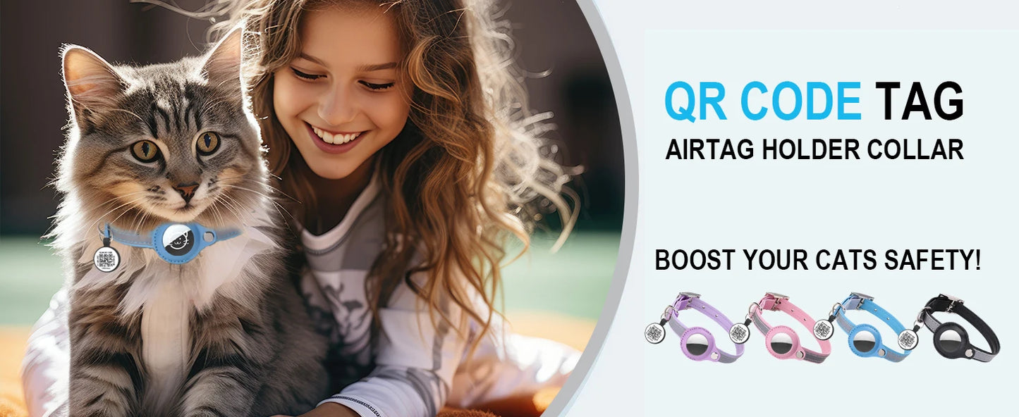 Reflekterande Katt-Halsband med Airtag