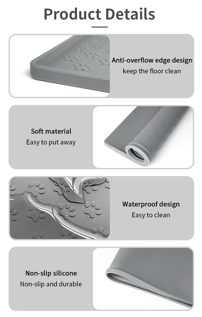Vattentät Silikonmatta för Husdjur