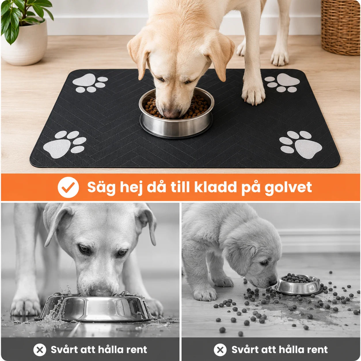 Absorberande Matunderlägg för Katt & Hund